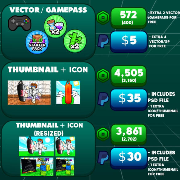 Vector, Thumbnail + Icon set